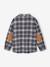 Boy's long-sleeved flannel shirt chequered grey - vertbaudet enfant 