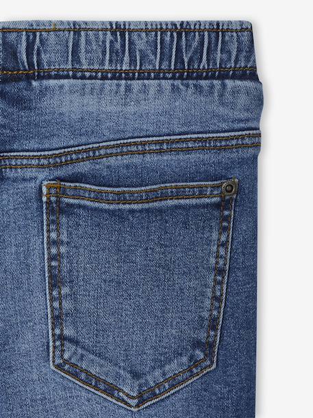 Pack of 2 Slim Leg Jeans with Elasticated, Adjustable Waist denim grey+double stone+stone - vertbaudet enfant 