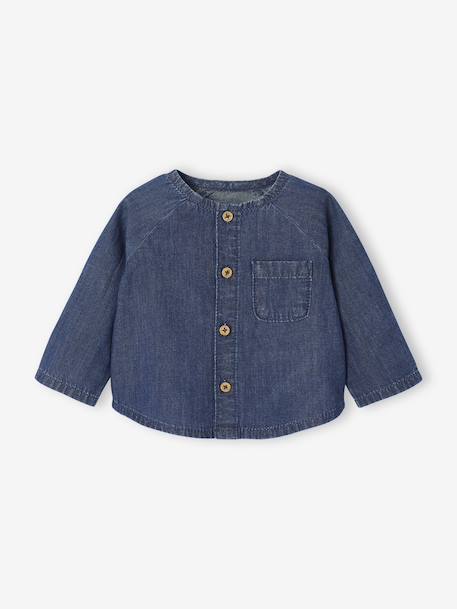 Denim Shirt for Newborns stone - vertbaudet enfant 