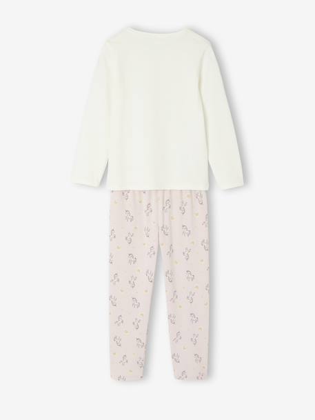 Lot de 3 pyjamas fille licornes écru - vertbaudet enfant 
