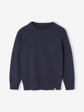 -Pull Basics col rond manches longues garçon