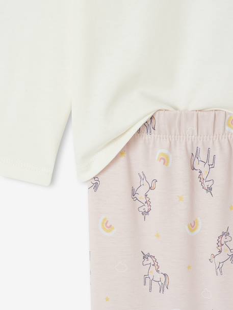 Pack of 3 Unicorn Pyjamas for Girls ecru - vertbaudet enfant 
