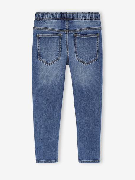 Lot 2 jeans garçon slim denim gris+double stone+stone - vertbaudet enfant 