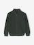 High Neck Long-Sleeved Cardigan for Boys green+navy blue - vertbaudet enfant 