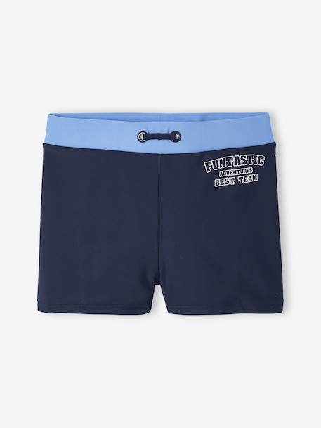 Boxers + beanie swimsuit set for boys ink blue - vertbaudet enfant 