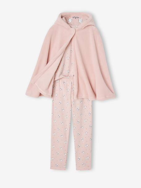 Dress-Up Cat Pyjamas for Girls pale pink - vertbaudet enfant 