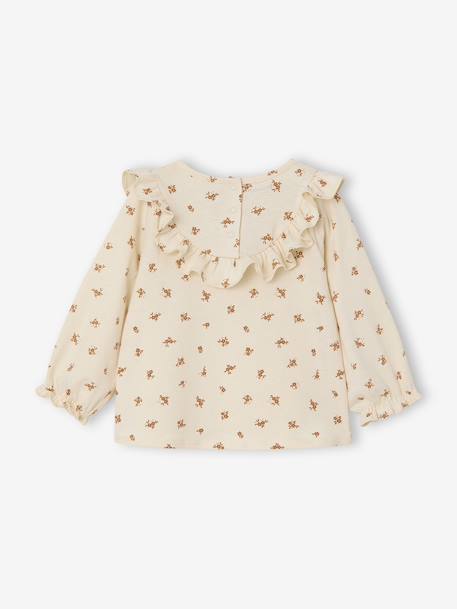 T-shirt imprimé bébé esprit blouse vanille - vertbaudet enfant 