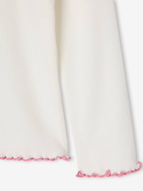 'Best Sister' Pyjamas in Ribbed Jersey Knit, for Girls ecru - vertbaudet enfant 