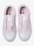 Elasticated Trainers in Canvas for Girls PINK MEDIUM SOLID WITH DESIG - vertbaudet enfant 