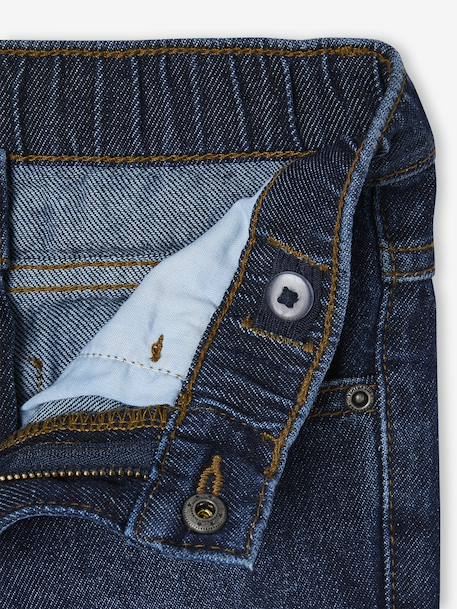 Jean garçon droit large denim brut+stone - vertbaudet enfant 