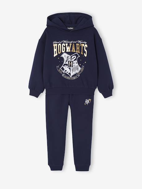 Sportswear set sweatshirt + trouser HARRY POTTER® in fleece navy blue - vertbaudet enfant 