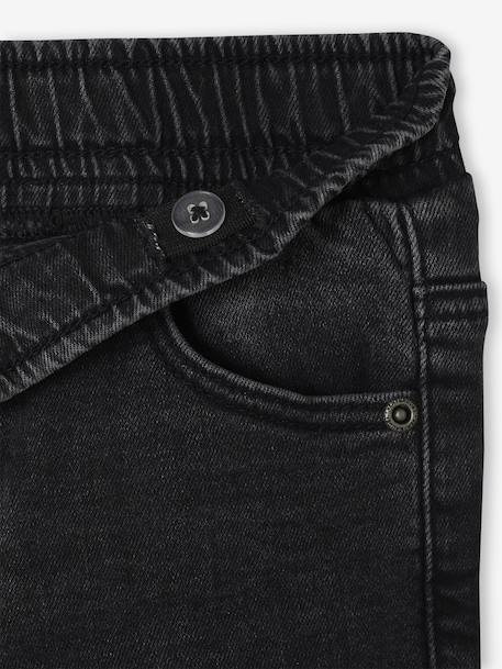 Pack of 2 Slim Leg Jeans with Elasticated, Adjustable Waist denim grey+double stone+stone - vertbaudet enfant 