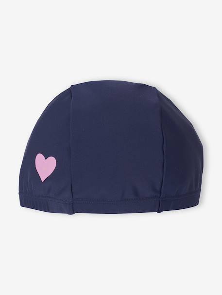 Swimsuit Set Comprising One-Piece Swimsuit + Beanie for Girls indigo - vertbaudet enfant 