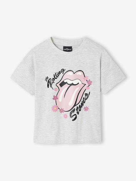 Girl's The ROLLING STONES® T-shirt marl grey - vertbaudet enfant 