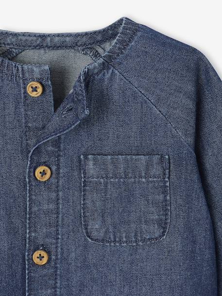 Denim Shirt for Newborns stone - vertbaudet enfant 