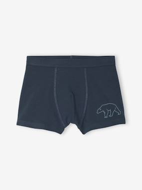 Garçon-Lot de 7 Boxers Garçon Rayés et Imprimés Ours