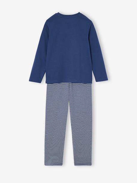 Pack of 3 Bike Pyjamas for Boys ocean blue - vertbaudet enfant 