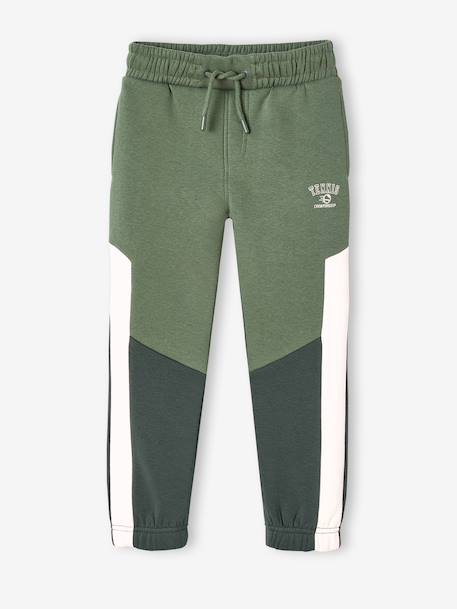 Colourblock Joggers for Boys fir green - vertbaudet enfant 