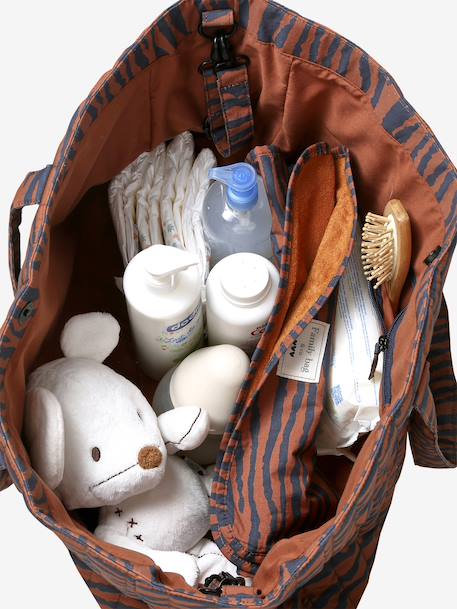 Wildlife tote bag in cotton canvas cashew - vertbaudet enfant 