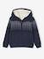Hooded Sherpa-Lined Cardigan for Boys navy blue - vertbaudet enfant 