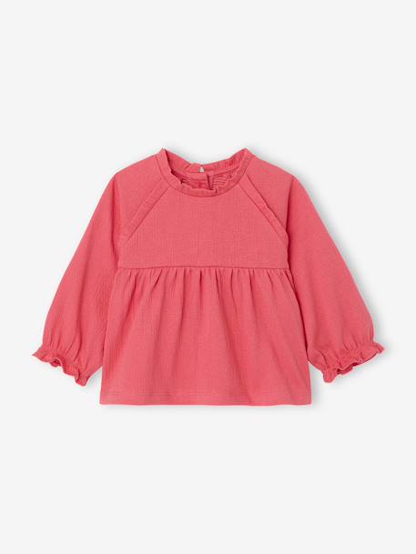 T-shirt for babies in a blouse style pomegranate - vertbaudet enfant 