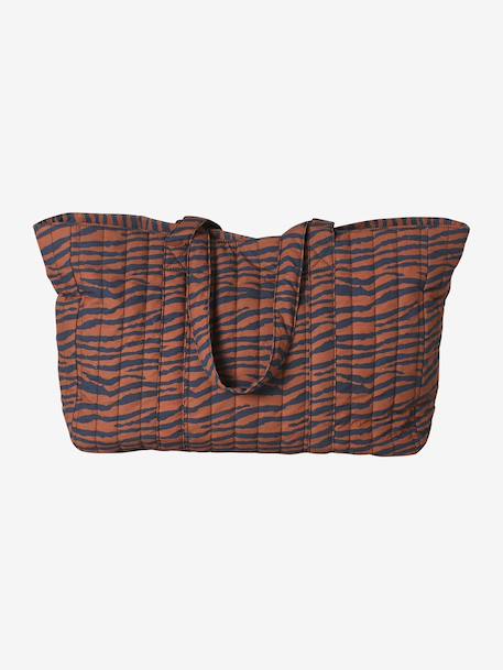 Wildlife tote bag in cotton canvas cashew - vertbaudet enfant 