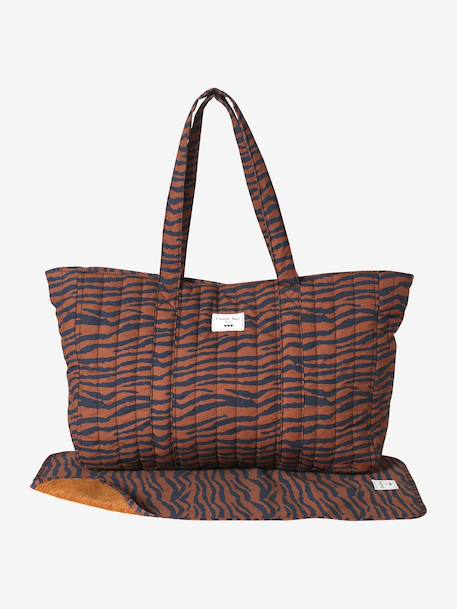 Wildlife tote bag in cotton canvas cashew - vertbaudet enfant 