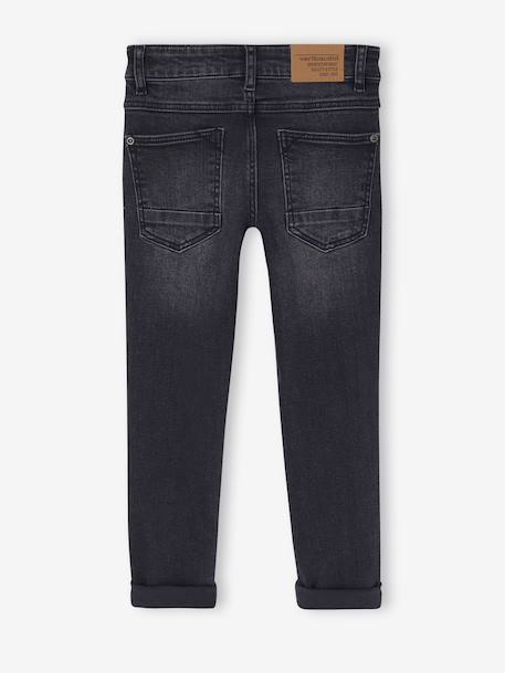Jean garçon slim morphologique FIN denim black+DENIM BRUT+denim gris+DENIM GRIS FONCE+double stone+STONE - vertbaudet enfant 