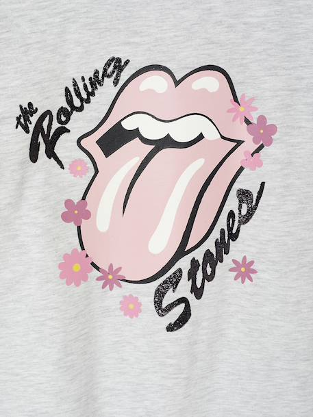 Girl's The ROLLING STONES® T-shirt marl grey - vertbaudet enfant 