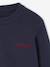 Basic Round-Neck Long-Sleeved Jumper for Boys navy blue+striped blue - vertbaudet enfant 