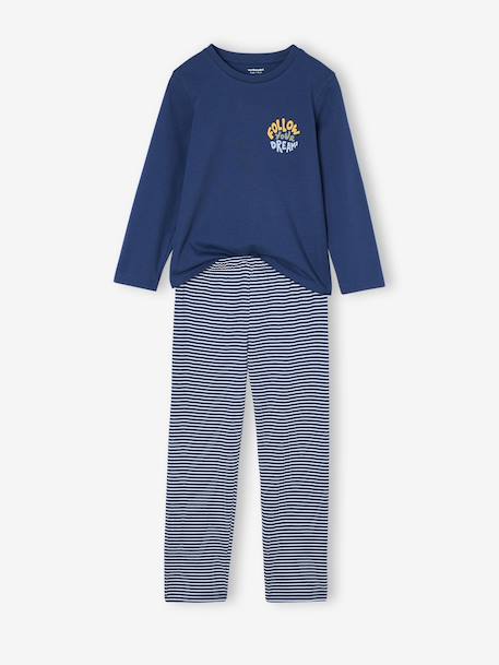 Pack of 3 Bike Pyjamas for Boys ocean blue - vertbaudet enfant 