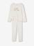 'Best Sister' Pyjamas in Ribbed Jersey Knit, for Girls ecru - vertbaudet enfant 