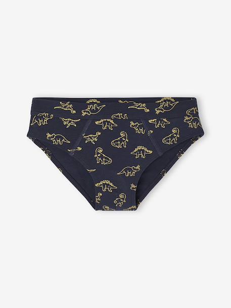 Pack of 7 Dino Briefs for Boys navy blue - vertbaudet enfant 