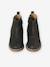 Leather Boots for Girls camel+Dark Blue+printed black - vertbaudet enfant 