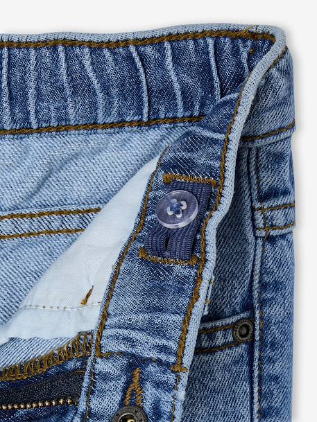 Elasticated Wide Leg Jeans, Adjustable Waist brut denim+stone - vertbaudet enfant 