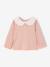 Pack of 2 T-Shirts with Broderie Anglaise Collar for Babies rosy - vertbaudet enfant 