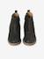 Leather Boots with a Bow for Girls 6399+printed black - vertbaudet enfant 