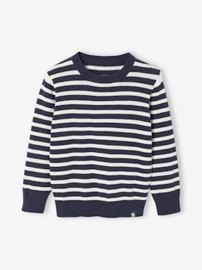 -Pull Basics col rond manches longues garçon