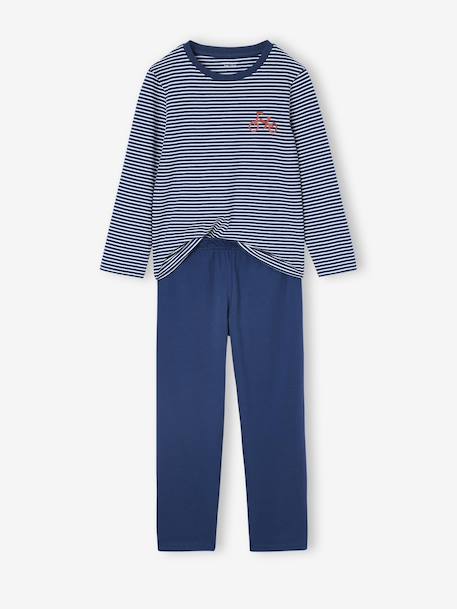 Pack of 3 Bike Pyjamas for Boys ocean blue - vertbaudet enfant 