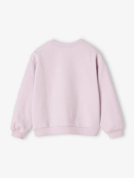 Reine des Neiges Elsa glitter sweatshirt soft lilac - vertbaudet enfant 