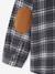 Boy's long-sleeved flannel shirt chequered grey - vertbaudet enfant 