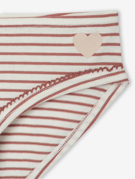 Lot de 7 culottes Coeurs Fille rose - vertbaudet enfant 