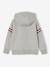 Hooded Sweatshirt with Print on the Front for Boys marl grey - vertbaudet enfant 