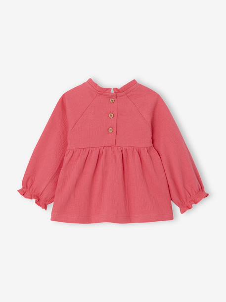 T-shirt for babies in a blouse style pomegranate - vertbaudet enfant 
