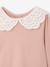 Pack of 2 T-Shirts with Broderie Anglaise Collar for Babies rosy - vertbaudet enfant 