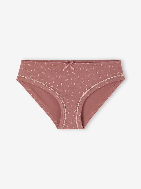 Pack of 7 Hearts Briefs for Girls rose - vertbaudet enfant 