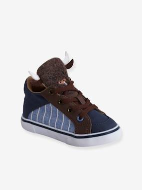 Shoes-Trainers with Buffalo-Shaped Tongue for Boys