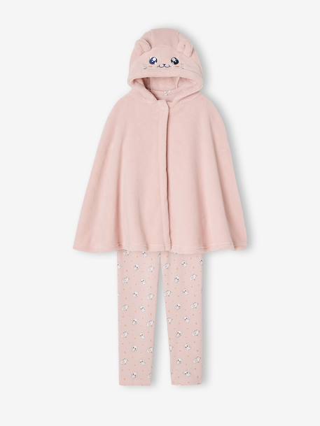 Dress-Up Cat Pyjamas for Girls pale pink - vertbaudet enfant 