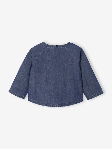 Denim Shirt for Newborns stone - vertbaudet enfant 