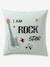 Duvet Cover Set + Pillowcase for Children, ROCK MUSIC sage green - vertbaudet enfant 